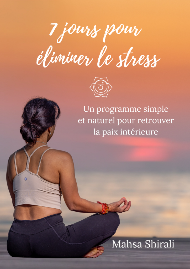 Couverture du guide "7 jours pour éliminer le stress" – Programme bien-être pour réduire le stress naturellement.